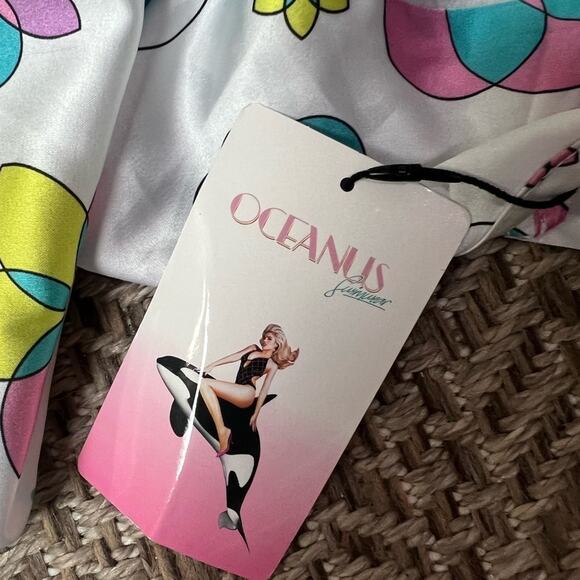 OCEANUS Crop Top Sz M - Picture 3 of 4